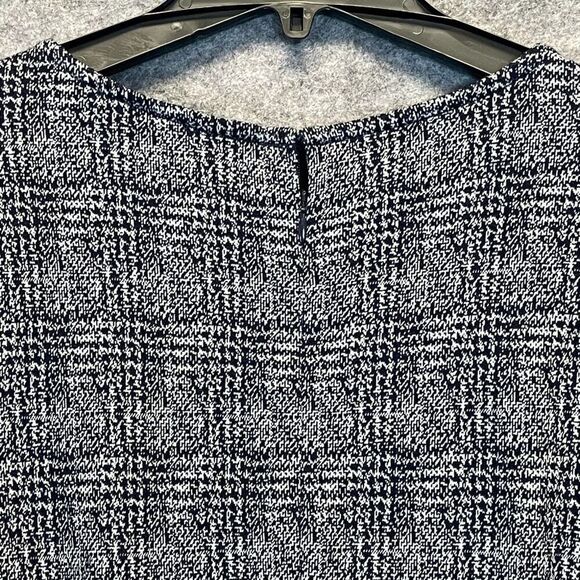 41 Hawthorn Mini Dress 1X Plus Gray Abstract Black Aniya Jacquard Knit Pockets - Picture 11 of 15